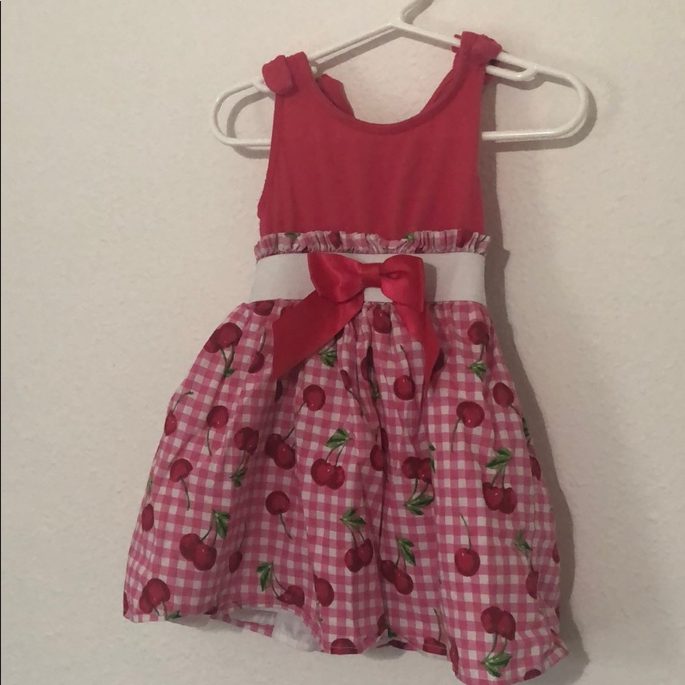Girls Cherry Dress/ Easter Dress
